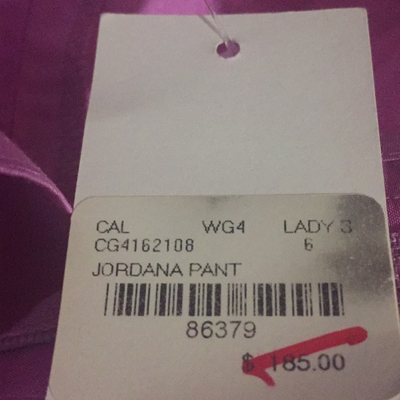 🆕 Pink Silk Calypso Capri Pants. NWT. Size 4. - Picture 7 of 8